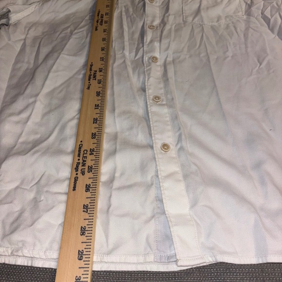 Tommy Bahama Mens White Tencel Cotton Long Sleeve Button Up Shirt Large L/G - Picture 5 of 7